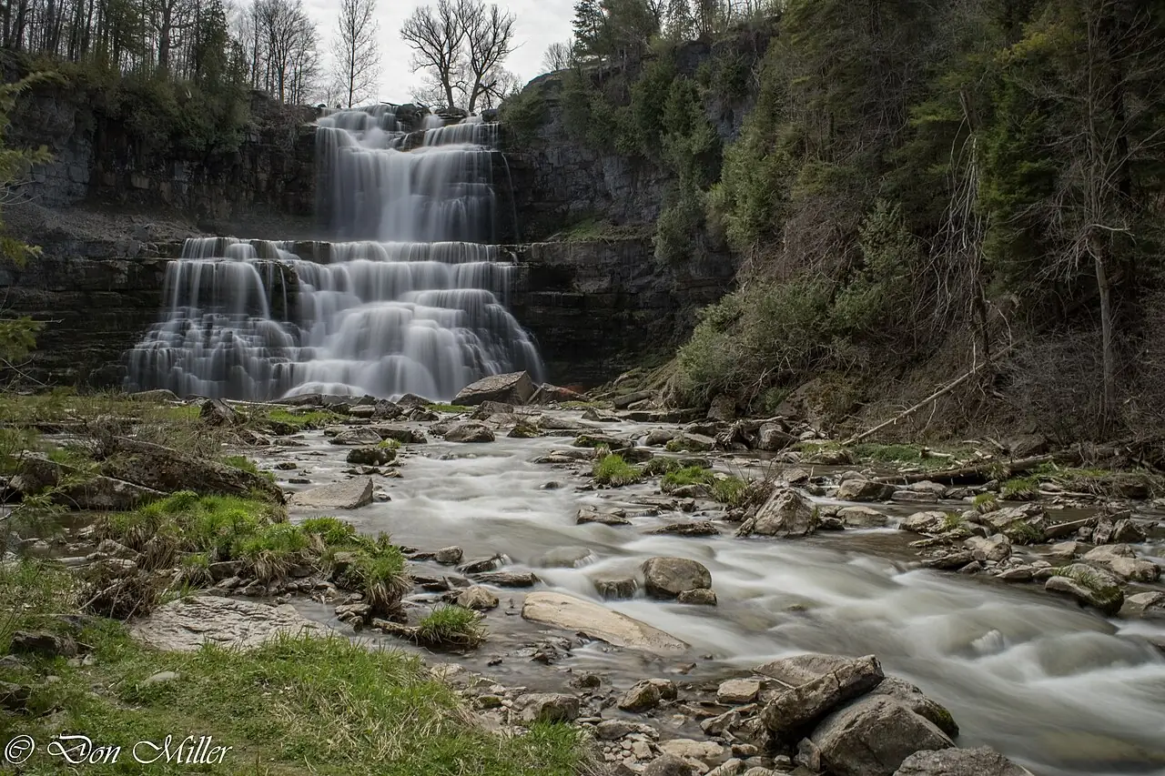 Chittenango Falls dropping into the gorge