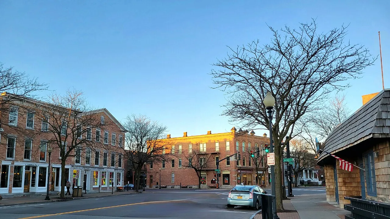 Genesee Street in downtown Skaneateles